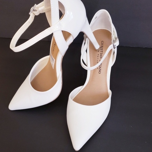 christian siriano white heels